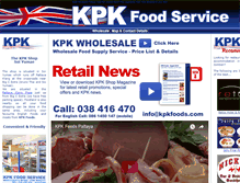 Tablet Screenshot of kpkfoods.com